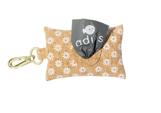 Handmade Natural Cork Poo Bag Holders (Daisy)
